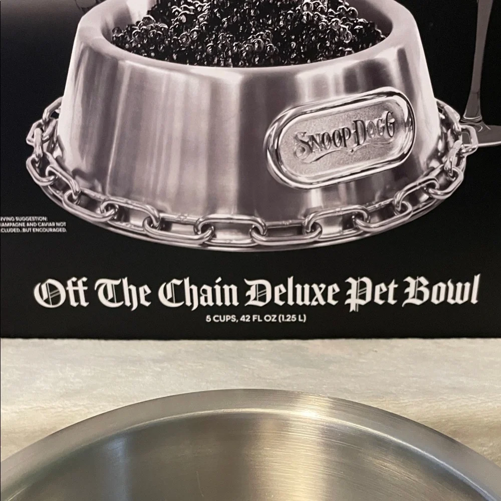 Snoop Dogg Stainless Steel Pet Bowl set (2)